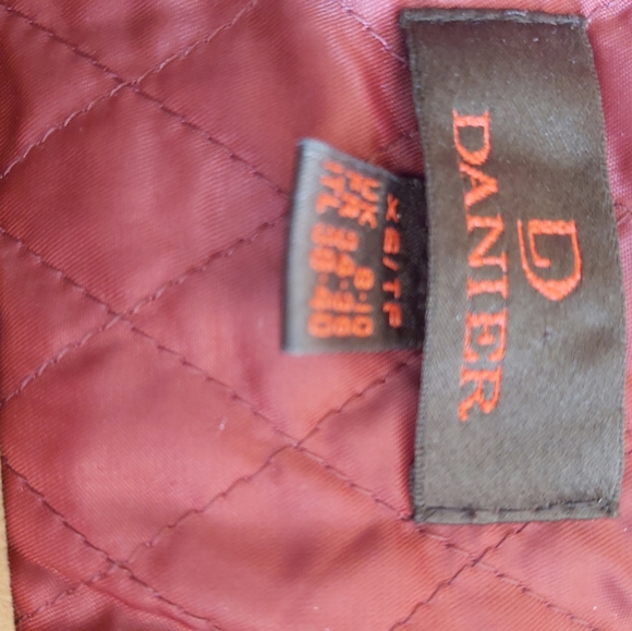 Red leather jacket size XS - Picture 7 of 8